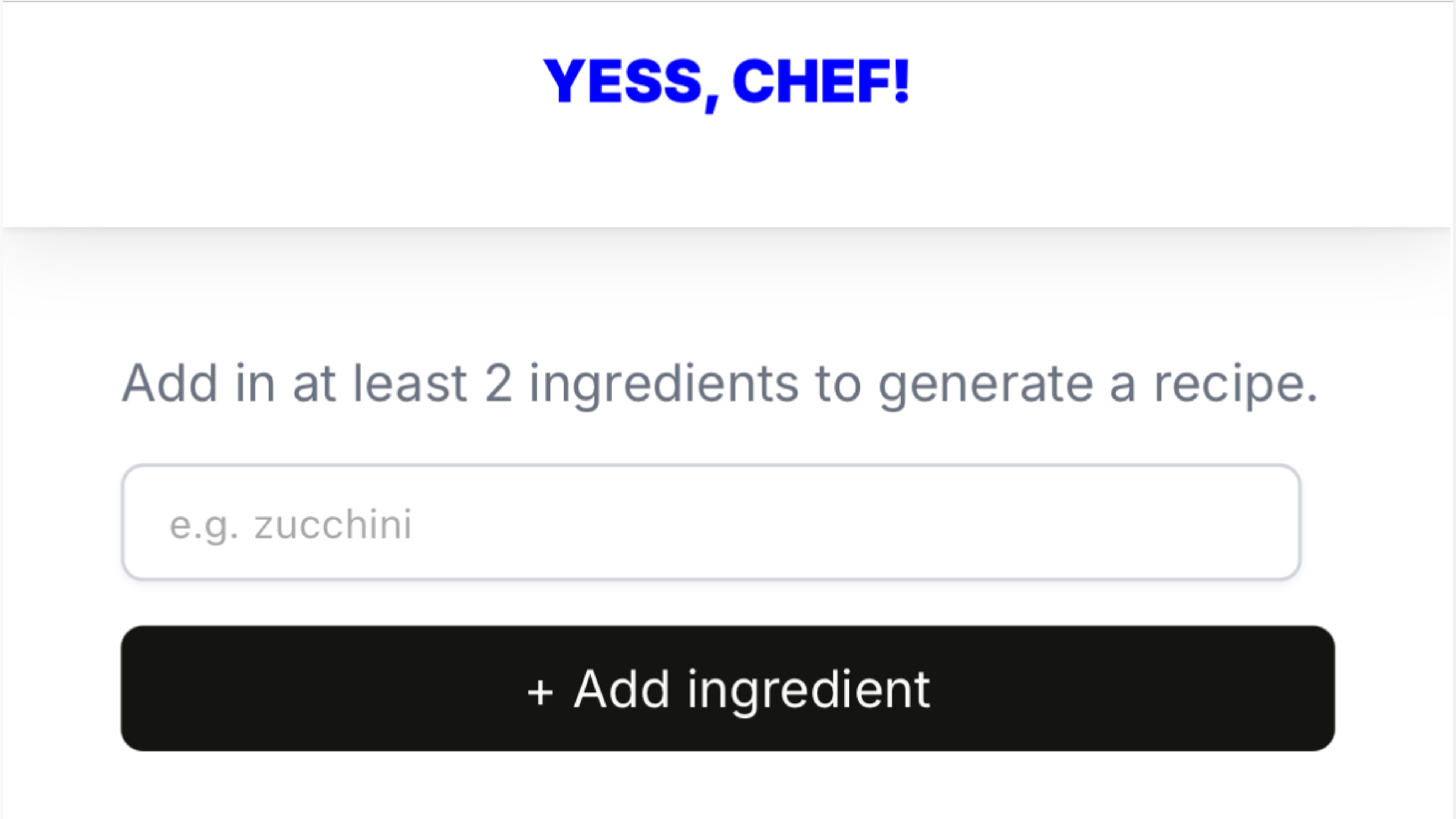 Yess, chef!
